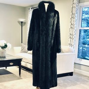 Mink Coat Full Length Black
